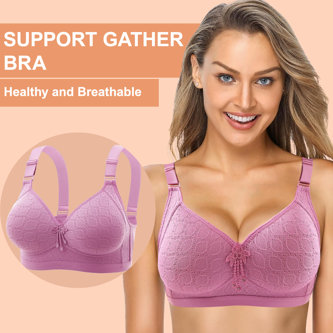 Lismali Crystal Detail Lift-Up Stretch Comfortable Minimizer Bras