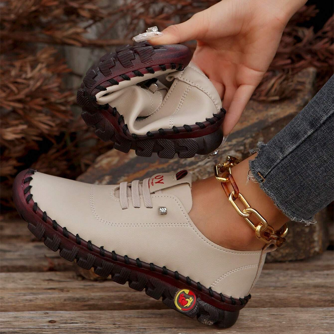 Lismali Uniqcomfy Wide Toe Box Leather Shoes