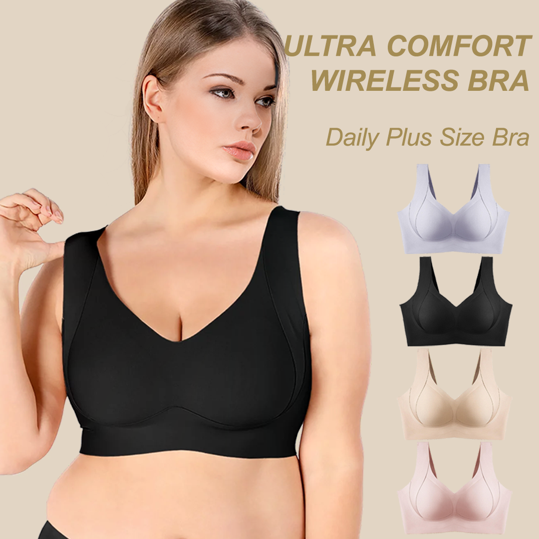 Lismali Big Size Daily Seamless Ultra Comfort Wireless Lace Bra