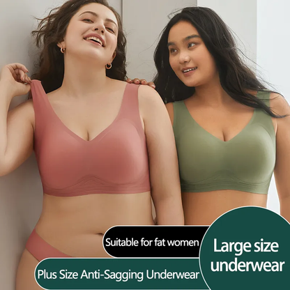 Lismali Invisible Ultra Comfort Wireless Seamless Bra Plus Size