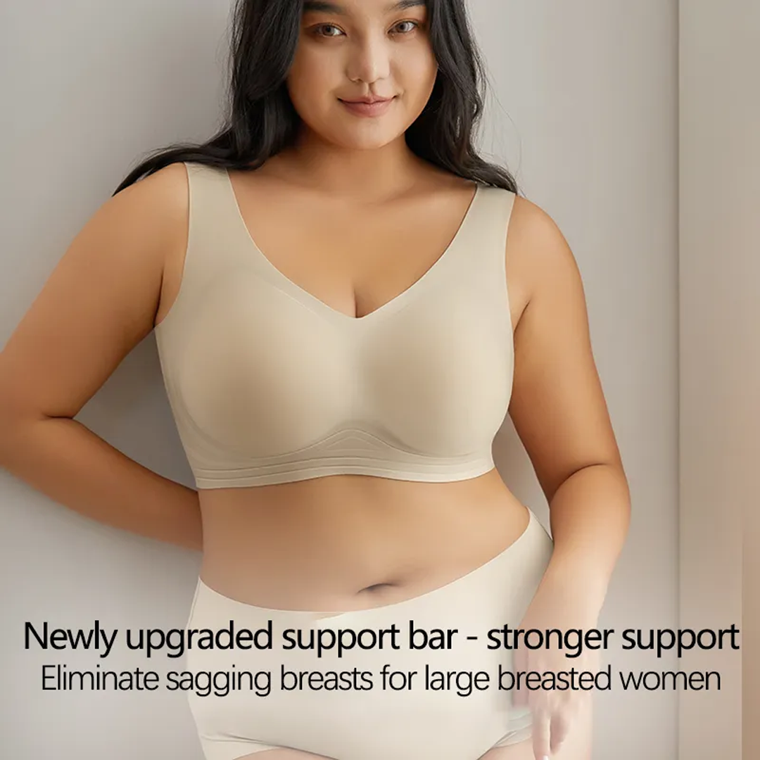 Lismali Invisible Ultra Comfort Wireless Seamless Bra Plus Size