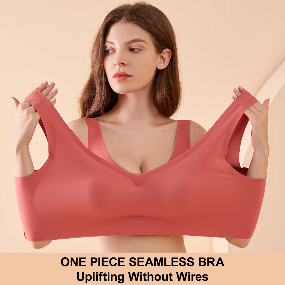 Lismali Ice Silk Ultra Comfort Wireless Seamless Plus Size Bra