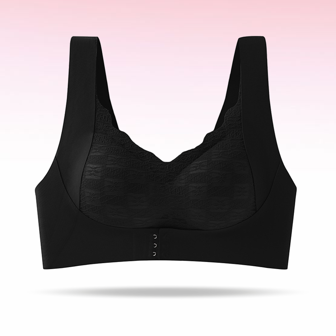 Lismali Ultra Thin Molded Cup Front Buckle Seamless Bra