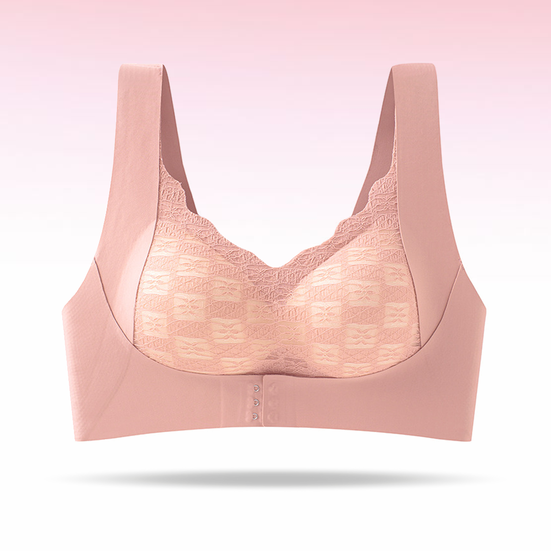 Lismali Ultra Thin Molded Cup Front Buckle Seamless Bra