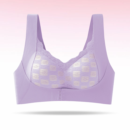 Lismali Ultra Thin Molded Cup Front Buckle Seamless Bra