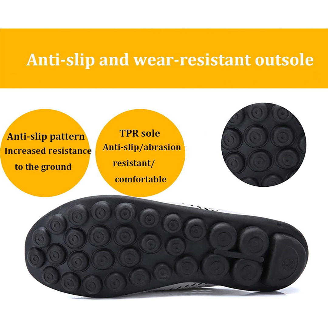 Lismali Airfleek Wide Toe Box & Wide Size Leather Slippers - Basic Colors