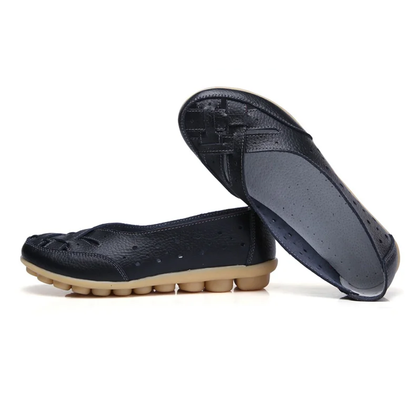 Lismali Comfyfleek Wide Toe Box & Wide Size Leather Loafers - Basic Colors