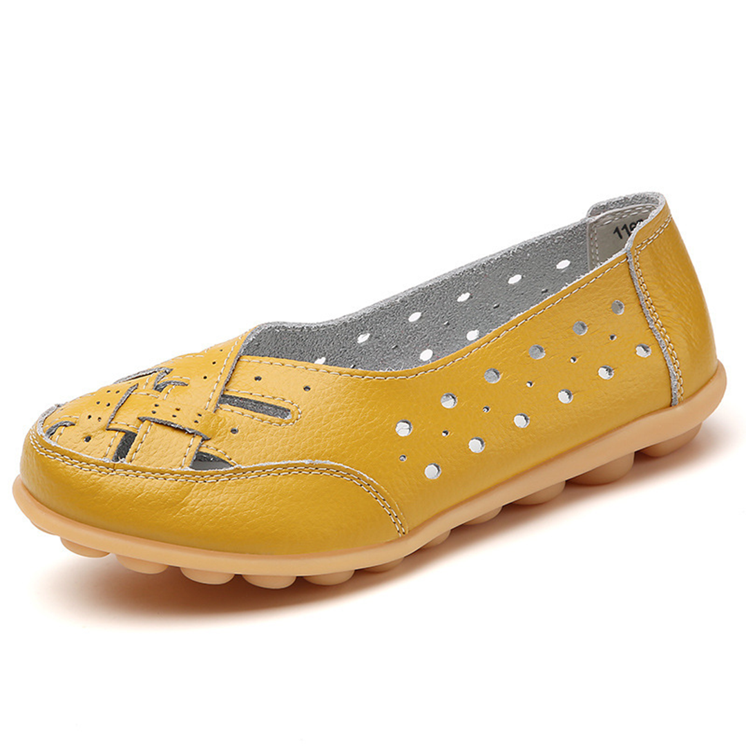 Lismali Comfyfleek Wide Toe Box & Wide Size Leather Loafers - Basic Colors