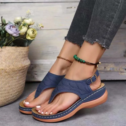 Lismali Uniqcloud Arch Support Wide Toe Box Clip Toe Sandals