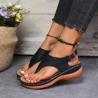 Lismali Uniqcloud Arch Support Wide Toe Box Clip Toe Sandals