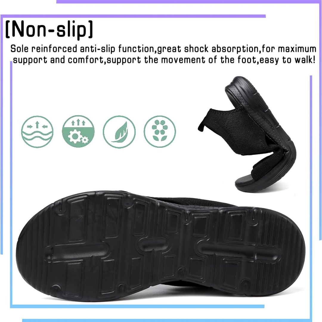 Lismali Hollow Out Slingback Non-slip Stretch Textile Sandals