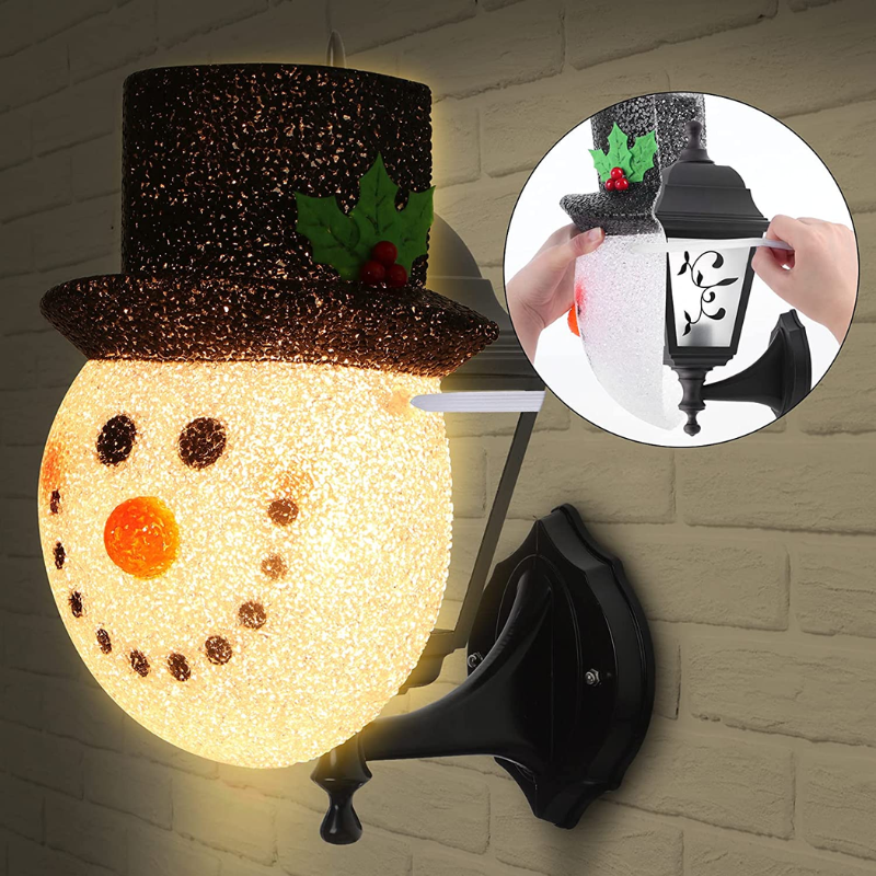 Snowman Porch Light Covers
