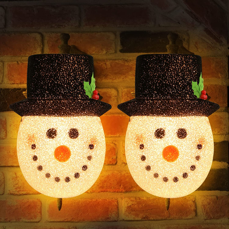 Snowman Porch Light Covers