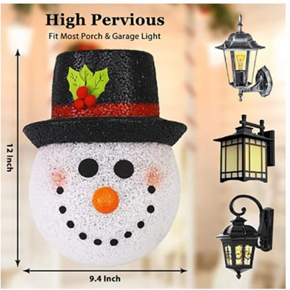 Snowman Porch Light Covers