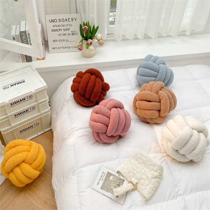 Soft Knotted Decorative Pillow