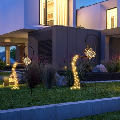 Lismali Home and Decor Solar Powered Garden Lights Watering Can Fairy Lights For Outdoor Decorative Lawn Yard