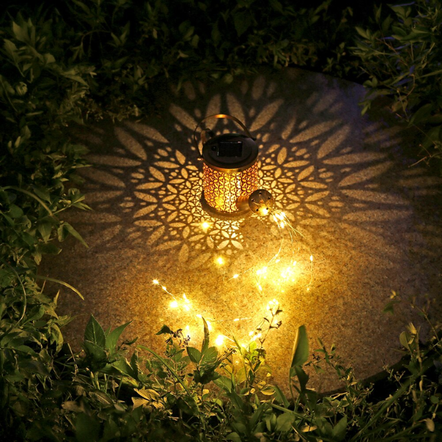 Lismali Home and Decor Solar Powered Garden Lights Watering Can Fairy Lights For Outdoor Decorative Lawn Yard