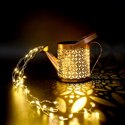 Lismali Home and Decor Solar Powered Garden Lights Watering Can Fairy Lights For Outdoor Decorative Lawn Yard
