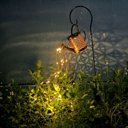 Lismali Home and Decor Solar Powered Garden Lights Watering Can Fairy Lights For Outdoor Decorative Lawn Yard