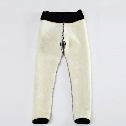 Winter Warmest Legging High Waist Stretchy Fleece Pants - Basic Design