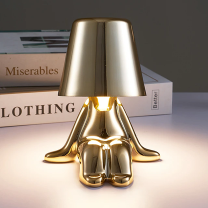 Lismali Home and Decor Thinker Table Lamp Collection - Touch Dimmable Wireless Led Night Light
