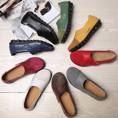 Lismali Uniqcomfy Wide Toe Box & Wide Size Leather Moccasin - New Colors