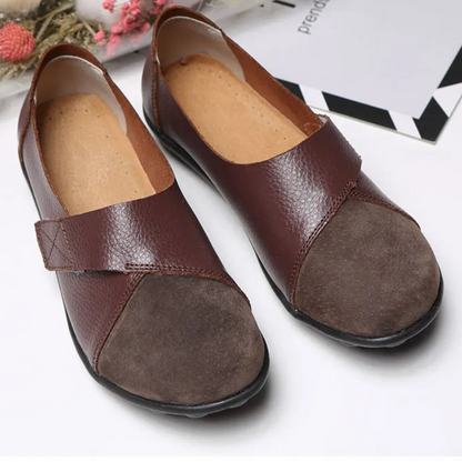 Lismali Uniqcomfy Wide Toe Box & Wide Size Leather Moccasin - Basic Colors