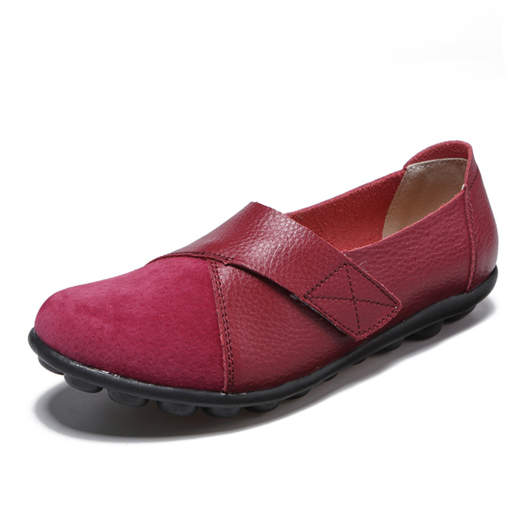 Lismali Uniqcomfy Wide Toe Box & Wide Size Leather Moccasin - Loved Colors