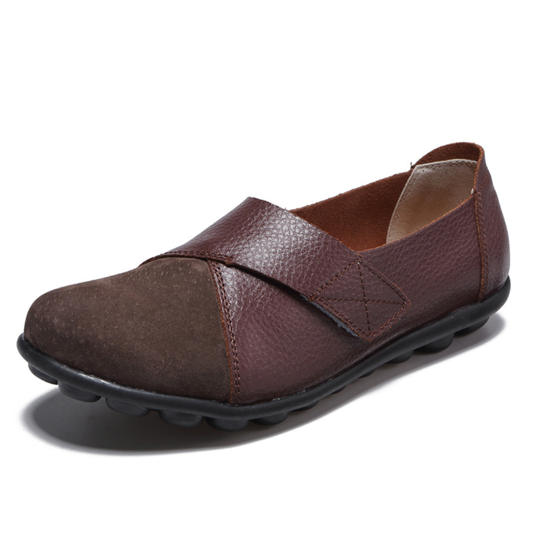 Lismali Uniqcomfy Wide Toe Box & Wide Size Leather Moccasin - Basic Colors