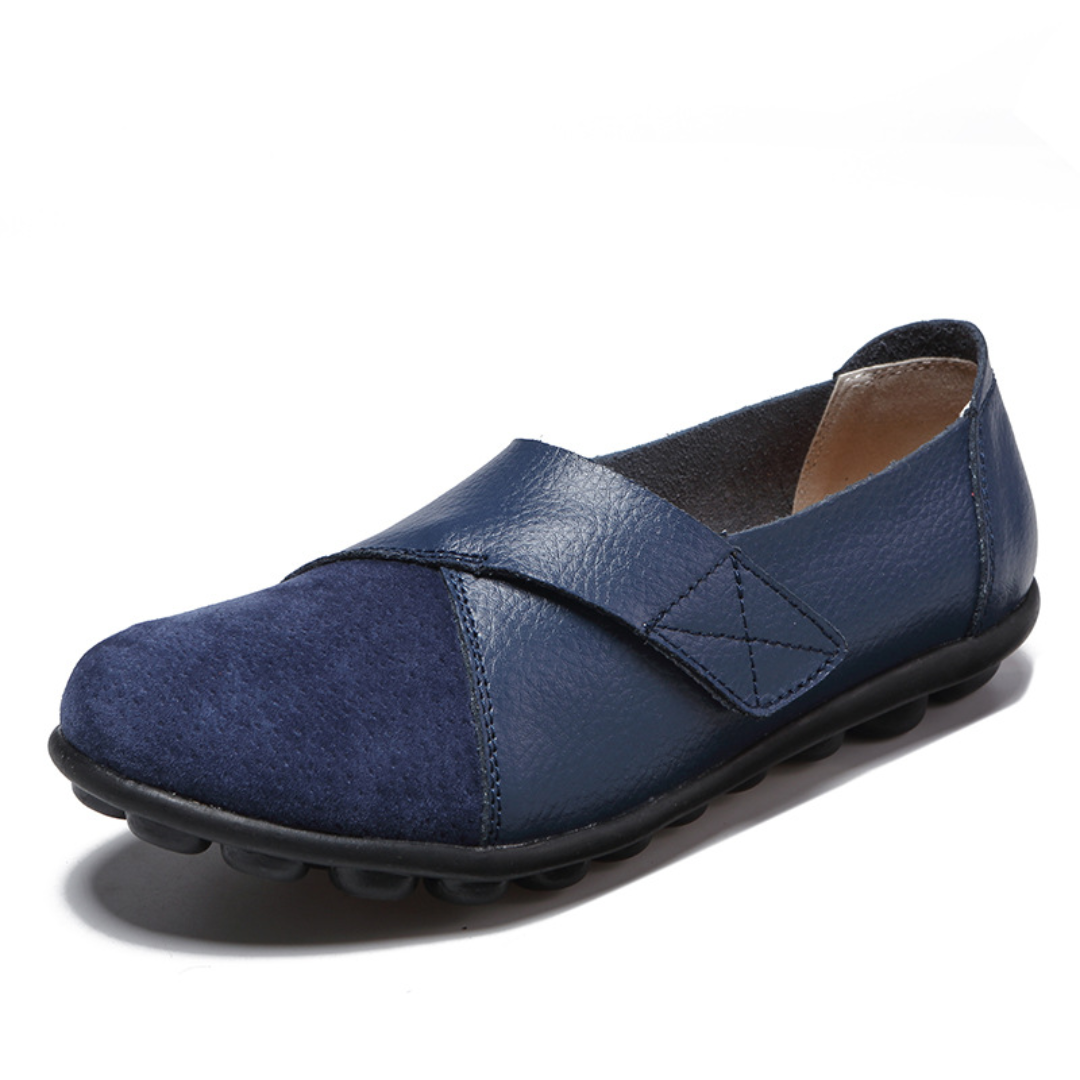 Lismali Uniqcomfy Wide Toe Box & Wide Size Leather Moccasin - Basic Colors