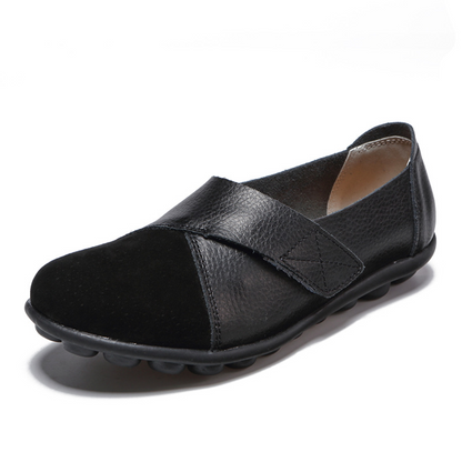 Lismali Uniqcomfy Wide Toe Box & Wide Size Leather Moccasin - Basic Colors