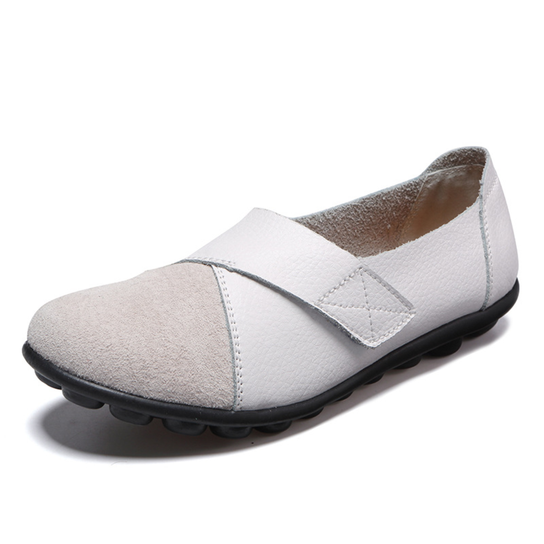 Lismali Uniqcomfy Wide Toe Box & Wide Size Leather Moccasin - Loved Colors