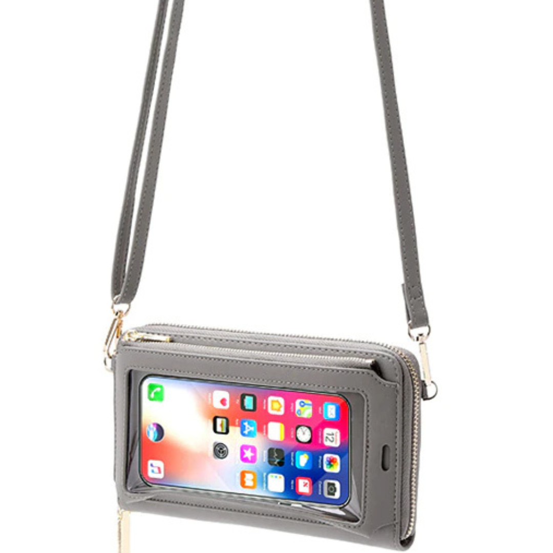 Waterproof Leather Phone Bag With Touch Screen Function