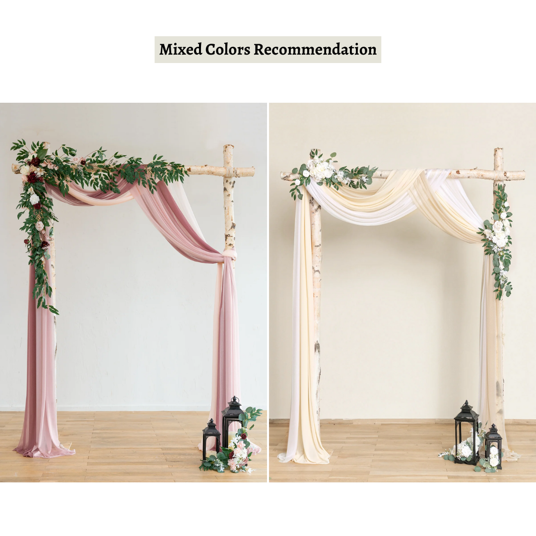 Lismali Home and Decor Wedding Arch Drapes
