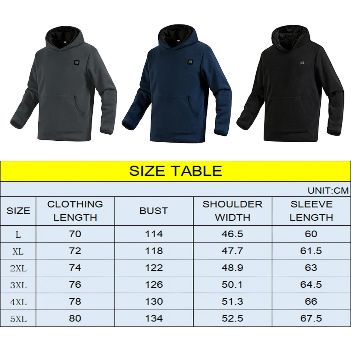 Heated Jacket Hoodie Sweatshirt For Women