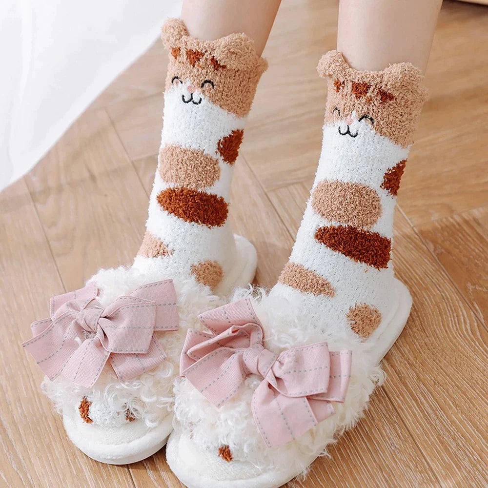 Cute Ear Cat Paw Socks For Cat Lovers
