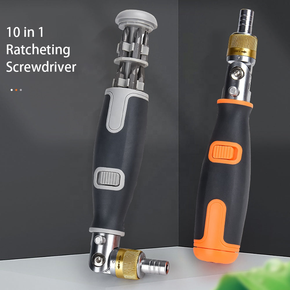 Portable Hidden Rotation Screwdriver 10 in 1 Tool