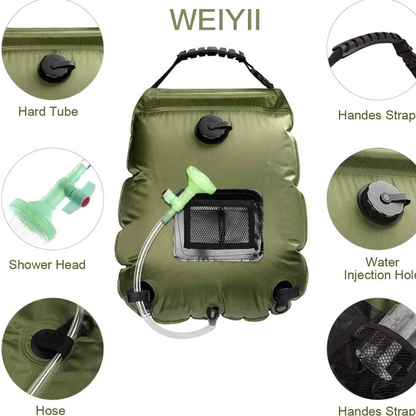 Portable Solar Shower Bag For Camping