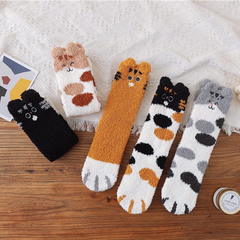 Cute Ear Cat Paw Socks For Cat Lovers