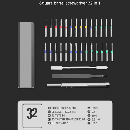 32 in 1 Precision Magnetic Screwdriver Repair Tool Set