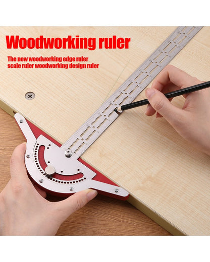 Ultra Precision Marking Ruler Square T Type Woodworking Scriber Measuring Tool